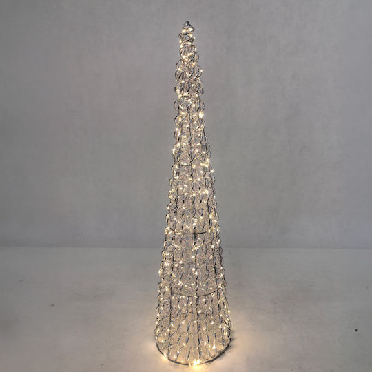 Illuminated Christmas Decorative Tree 60cm Silver
