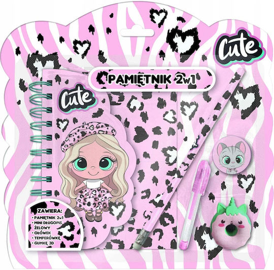 Derform Kids Stationery Set with Pencil Eraser Notebook and Pen