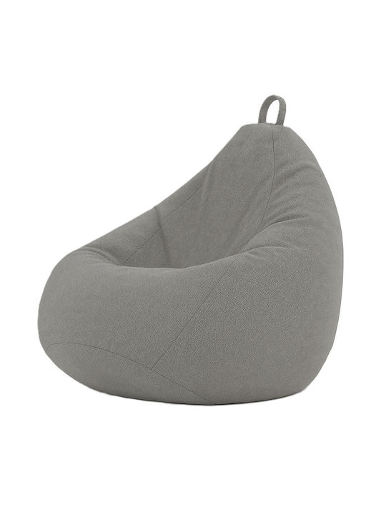 Fotoliu Puf Pară Impermeabil Canvas Stone Grey ...