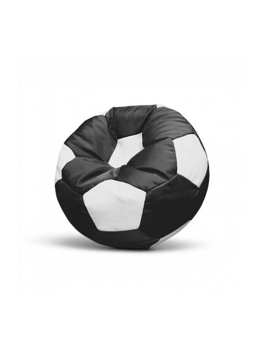 Pouf Sessel Wasserdichte Ball Schwarz mit Weiß ...
