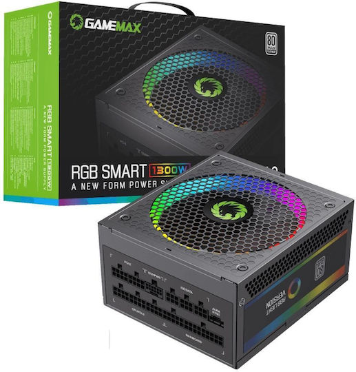 1300W Черно Захранващо Блокче За Компютър Пълен Модул 80 Plus Platinum (SAGMRGB1300)