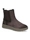 Leather Women's Ankle Boots Brown