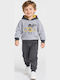 Kids Sweatpants Set With Top Grey/Anthracite