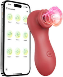 Ultimate Sucker App Controlled Clitoral Suction Stimulator Red Ultimate Sucker App Controlled Clitoral Suction Stimulator Red