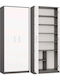 Βιβλιοθήκη Anthracite White 74x35x180εκ.
