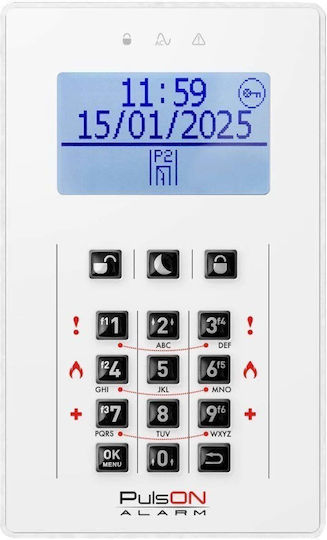 BCS Sicherheits-Zugangskontroll-Tastatur mit Bildschirm in Weißer Farbe