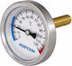 Perfexim Bimetallischer Axial Thermometer Pha-500 T Dn63 G1/2x50 Mm Hülse Bereich 0-120°C