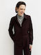 Long Sleeve Women's Shirt Burgundy