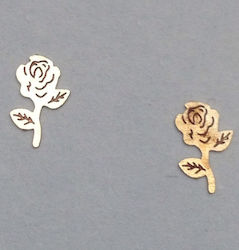 Metallische Nagelzubehör Glas Goldene Rosen 50 Stück