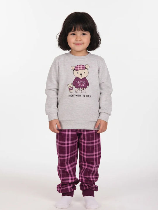 Dreams by Joyce Kinder-Nachtwäsche Winter Ecru Mit Melange Bär Dreams by Joyce Kinder-Nachtwäsche Winter Ecru Mit Melange Bär