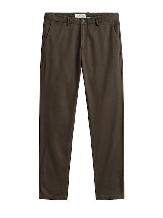 Gant Herrenhosen Chino Schlank Passform Braun