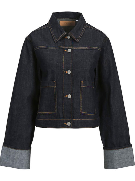 Women's Denim Jacket Dark Blue Denim