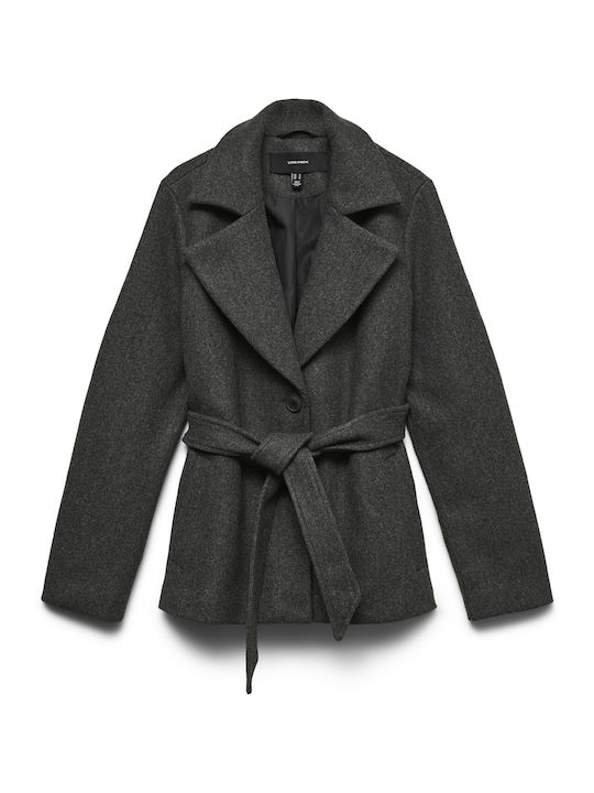 Vero Moda Damenjacken für Winter Dunkelgrau Melange Dunkelgrau