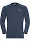 Jack Wolfskin Herren Thermounterwäsche Langärmliges Hemd Blau