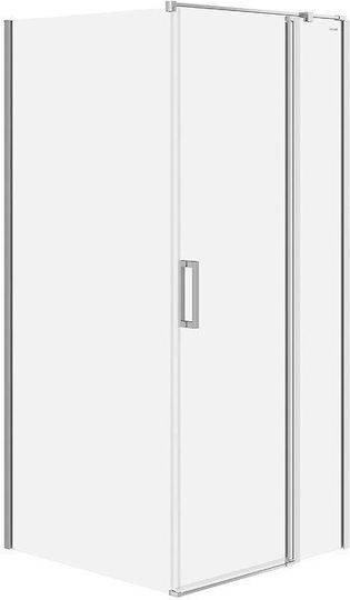 Cersanit Cabinet Duș Cu Ușă Glisantă 90x90x195cm Sticlă Transparentă Chrome