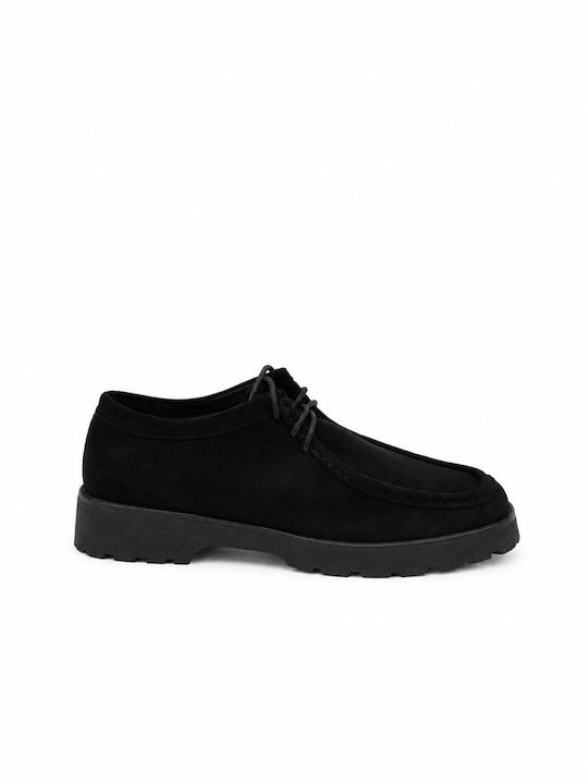 Wildleder Damen Mokassins in Schwarz Farbe