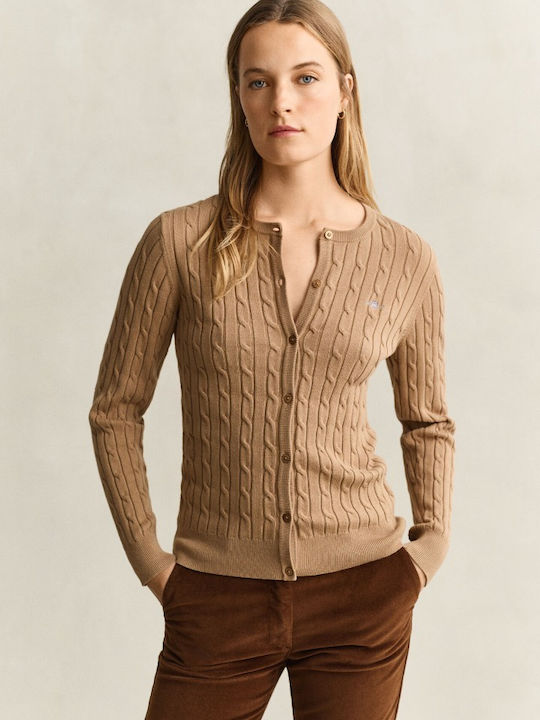Gant Women's Knitted Cardigan with Buttons Taba...