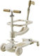 Patin Copii Pliabil Cu Iluminare LED Alb 126864