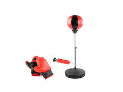 Children's Boxing Set Punching Bag Gloves Base Adjustable Height 70-110cm Aria Trade