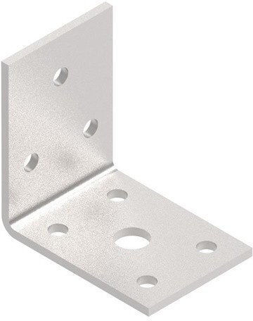 Canyon Metallic Shelf Bracket In Silver Colour 40x40mm