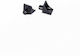 Canyon Plastic Shelf Brackets In Black Colour 13mm 50 Pieces