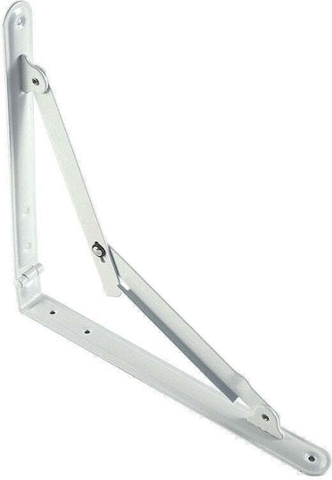 Malys Group Corner Shelf Made of Metal in White Colour 300x300mm