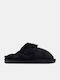 Damen Hausschuhe Stiefeletten mit Pelz Schwarze