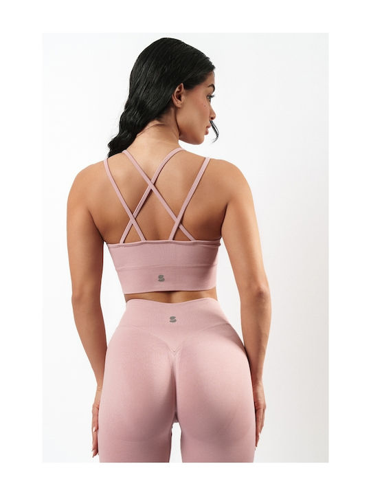 Sport-BH Seamless Rosa Größe M Rosa