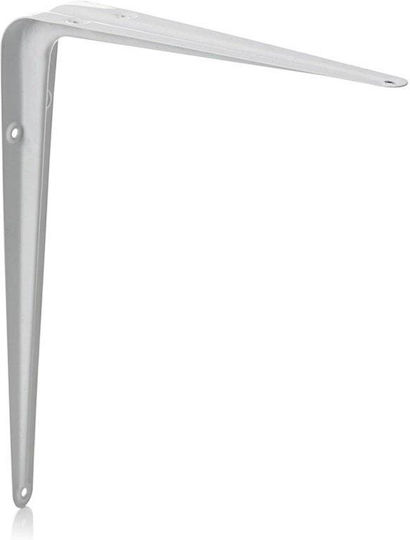 JetWorld Corner Shelf Made of Metal in White Colour 250x300mm