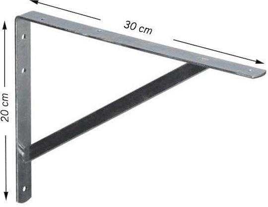Dymo Heavy-Duty Metal Corner Shelf in Silver Colour 200x300mm