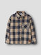 Kids Checked Long-Sleeved Shirt Beige
