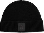 Hugo Beanie Damen Strickmütze in Schwarz Farbe
