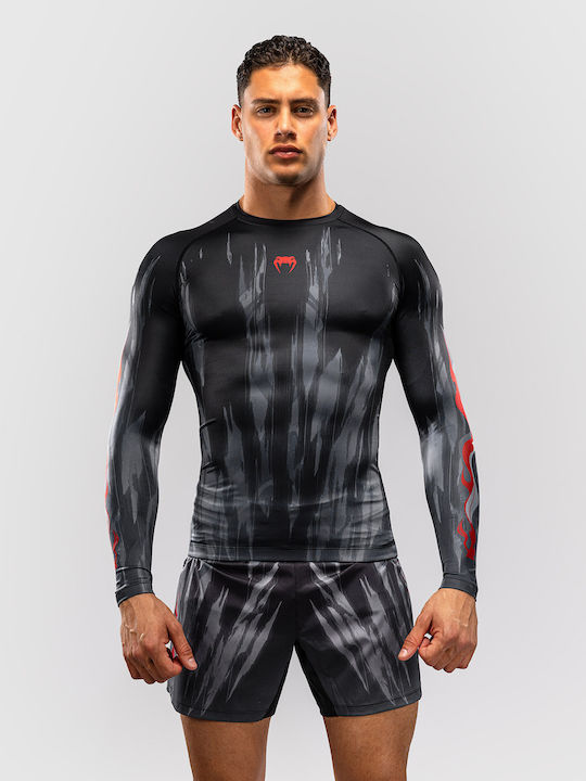 Venum Men's Long Sleeve Shirt VENUM-06349-109 for Jiu-Jitsu / MMA Black