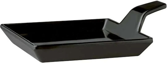 APS APS Servierschale Rund aus Melamin Schwarz mit Durchmesser 12cm