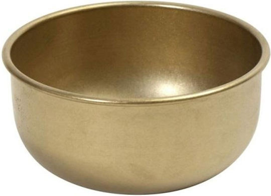 Espiel Bol De Servire Pentru Baie Rotund Din Inox Galben Cu Diametru 7.7cm