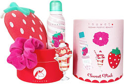 Inuwet Set Strawberry Cleansing & Moisturizing Shower Mousse 200 Ml + Scrunchy Hair Elastic + Strawberry Body Sponge + Strawberry Gift Sticker Inuwet Set Strawberry Cleansing & Moisturizing Shower Mousse 200 Ml + Scrunchy Hair Elastic + Strawberry Body Sponge + Strawberry Gift Sticker