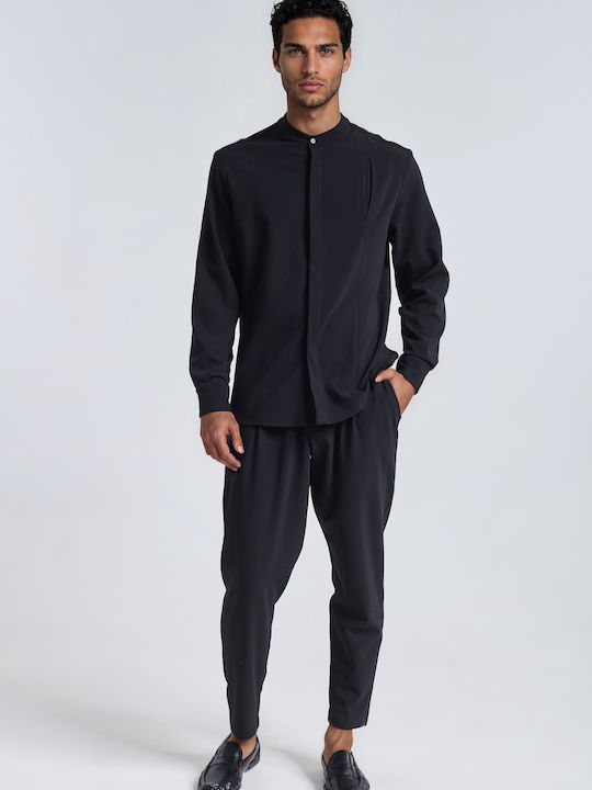 P/Coc Men's Trousers Set Slim Fit Black