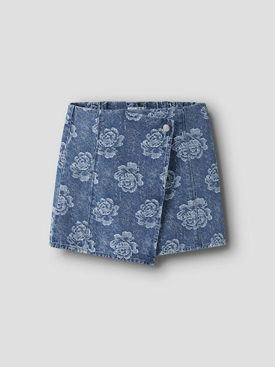 Kinder Röcke Denim Blumen Blau