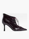 Damen Stiefeletten Burgundisch