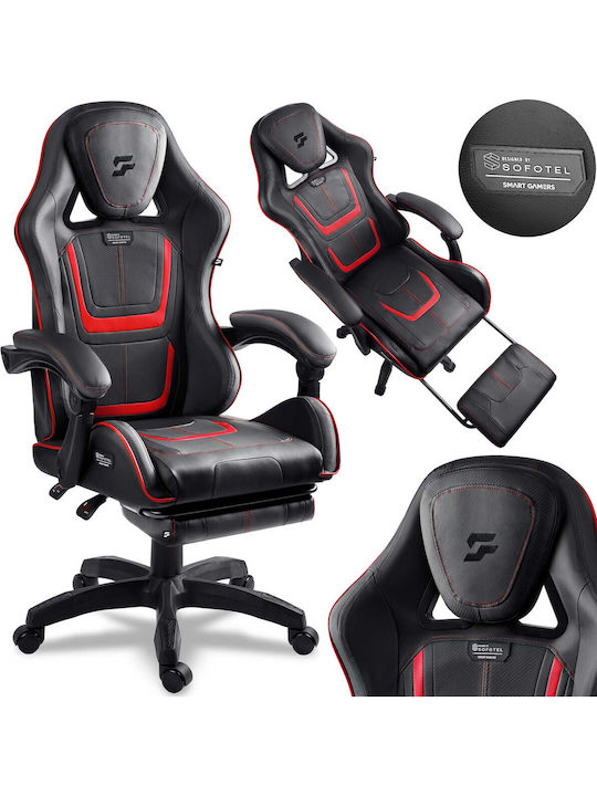 Sofotel Specter Scaun Gaming din Piele Sintetică cu Suport de Picioare