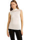 Ärmelloses Schwarzes Damen T-Shirt Rollkragen