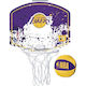 Wilson Kids' Indoor Door Basketball Hoop with Ball Nba Team Mini Hoop