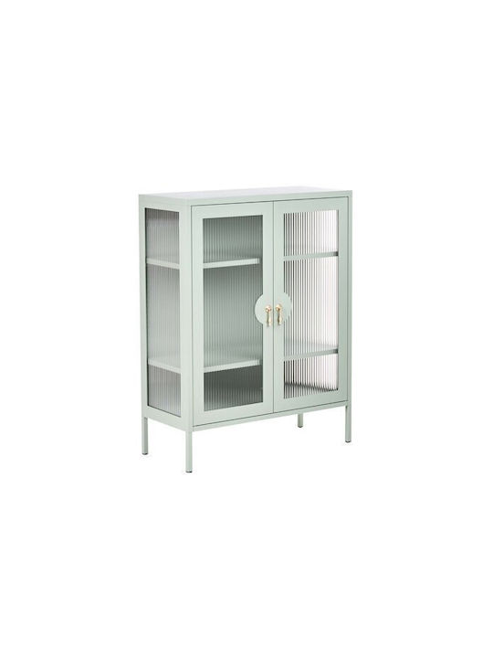 Sideboard Berwyn 3415 aus Metall & Glas Grün 80...