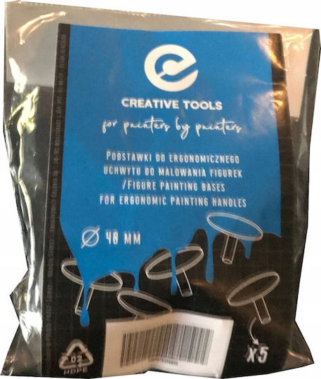 Creative Tools Монтажни Основи 40 мм Комплект 5 Броя Здрави Многофункционални Основи