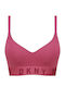 Dkny Безжично Push Up Бюстие Спортно Сутиен Без Банели С Тъмнорозов Цвят Dk4518-i604y