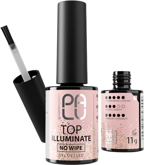 Palu No Wipe Ημιμόνιμο Βερνίκι Νυχιών Top Illuminate 11gr