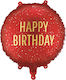 Foil Luftballon Happy Birthday Rot – 45cm