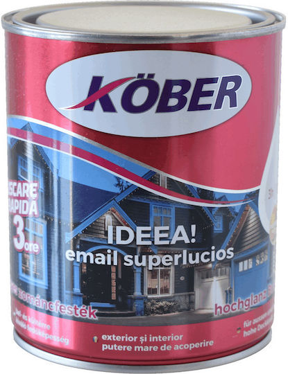 Idea 2.5l Email Alkidic Lucios Albastru Mediu pentru Lemn Metal Zidărie