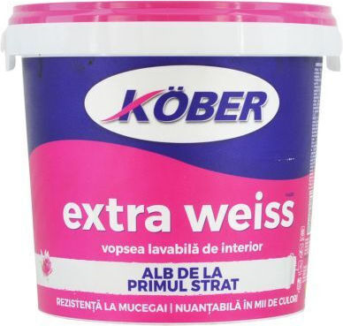 Vopsea Interioară Alb Extra Lavabilă 8.5l Acoperire Bună Uscare Rapidă