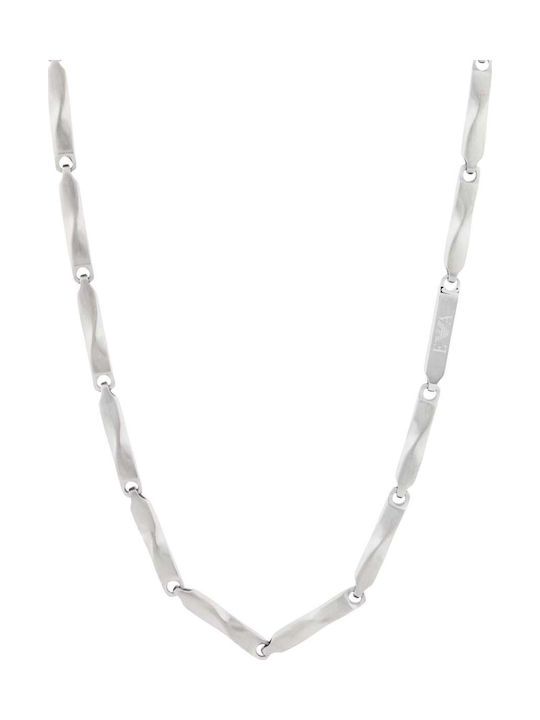 Emporio Armani Männer Kette Nacken Spirale aus Rostfreiem Stahl